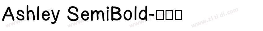 Ashley SemiBold字体转换